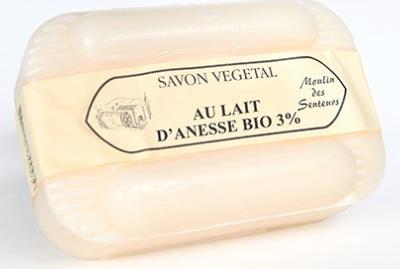 Savon vegetal au Lait d'Anesse BIO 250gr MOULIN DES SENTEURS