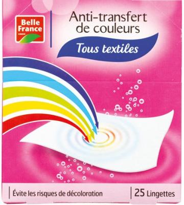 BELLE FRANCE Lingette anti-transfert de couleurs X 25