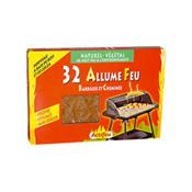 ALLUME FEU ACTIFEU BOIS CIRE VEGETALE 32CUBES