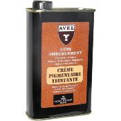 Crème teintante pigmentaire cuir flacon 375ml noir Saphir AVEL