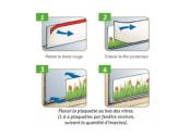 MOUCH'CLAC anti mouches décorées transparent VITRE ETUI DE 4 PROTECTA