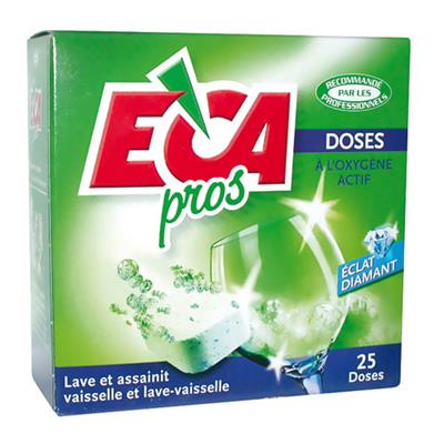 Pastille de lavage pour lave-vaisselle - x25 tablettes ECA PROS