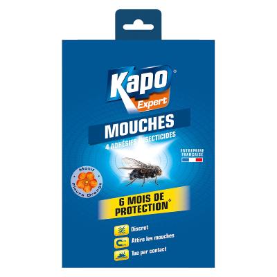 Bandes Adhésives Anti-Mouches Kapo - Étui De 4 Pour 40 M² - Pièges Efficaces Et Discrets