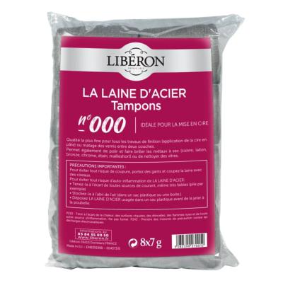 LAINE D'ACIER TAMPON 000 8X7GR LIBERON