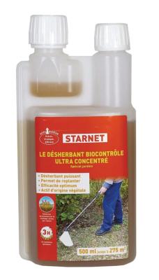 Désherbant puissant STARNET biocontrôle ultra concentré 500ml