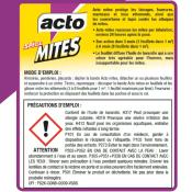 SANI-MITES ANTI MITE BANDE X12 feuillets mites textiles acto