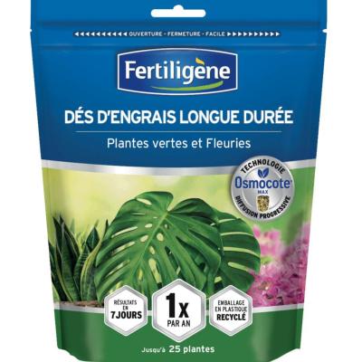 Engrais Osmocote plantes vertes et fleuries 25 dés FERTILIGENE