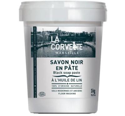 Savon noir pate mou à l'huile de lin - 1 Kg LA CORVETTE