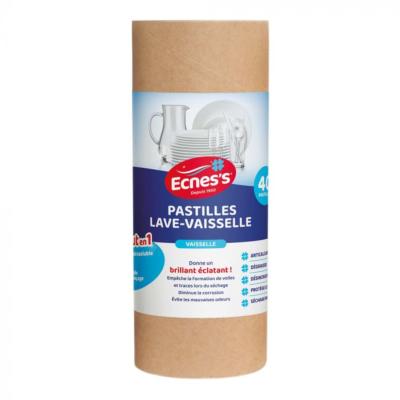 Pastille de lavage 5 en 1 pour lave-vaisselle x40 ECNESS