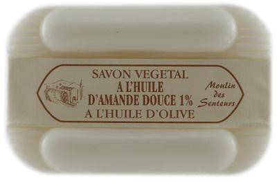 Savon vegetal à l'Huile d'Amande Douce 250gr MOULIN DES SENTEURS